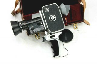 Paillard Bolex P3 8mm Movie Camera with Som - Berthiot f1.  9 8 - 40mm Zoom Lens 2