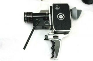 Paillard Bolex P3 8mm Movie Camera with Som - Berthiot f1.  9 8 - 40mm Zoom Lens 8