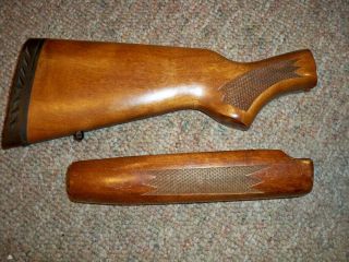 Vintage Mossberg 500 / 600 Stock Forearm Wood Set 12 Gauge 7 3/4 " Style Forearm