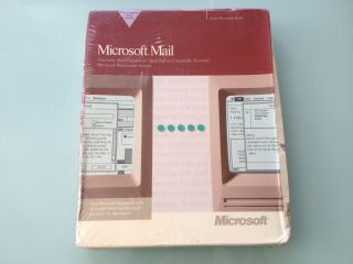 1989 Vintage Microsoft Mail Software Appletalk Macintosh Se Ii Version