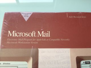 1989 Vintage MICROSOFT MAIL SOFTWARE Appletalk macintosh SE II version 2