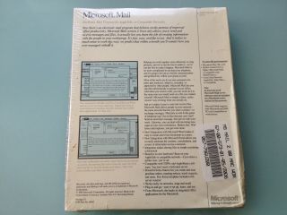 1989 Vintage MICROSOFT MAIL SOFTWARE Appletalk macintosh SE II version 3