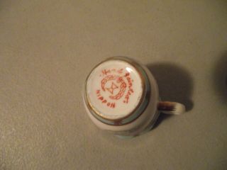 Vintage Hand Painted Nippon Tea Set? Breakfast Bowl? Small Pitcher & Lidded Area 7