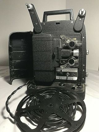 Vintage Bell & Howell Autoload 8mm Projector Model 256 100 Black Case