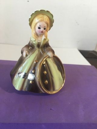 Vintage Josef Originals Girl With Gold Hoop England Figurine
