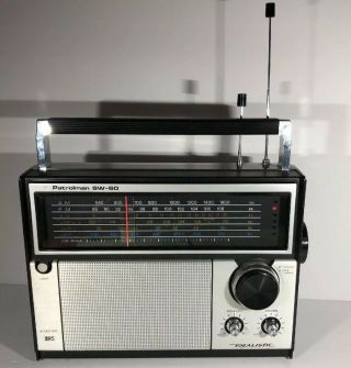 Vintage Realistic Patrolman Sw 60 Multi - Band Radio Am Fm Shortwave 2.  A5