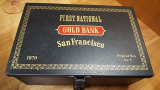 Vintage First National Gold Bank San Francisco Deposit Box No.  5