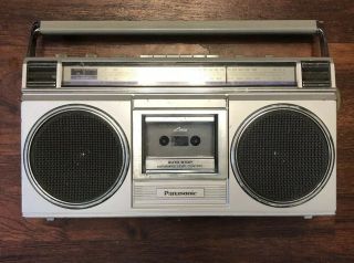 Vintage Panasonic Rx - 4950 Boombox Ghetto Blaster.  Tape Deck Not So Much