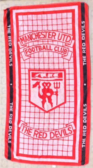 Manchester United Vintage Red Devils Towel