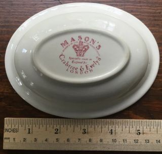 Vintage Crabtree & Evelyn Soap Dish WHITE and RED 4
