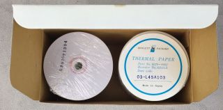 Vintage HP Hewlett - Packard 82931A Blue Print Thermal Paper.  2 roll case.  NOS 2
