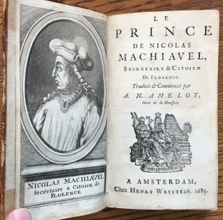 Niccolo Machiavelli Nicolas / Le Prince De Nicolas Machiavel Secretaire 1st 1683