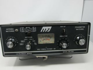 Vtg Mfj Versa Ham Radio Antenna Tuner Iii Model Mfj - 962
