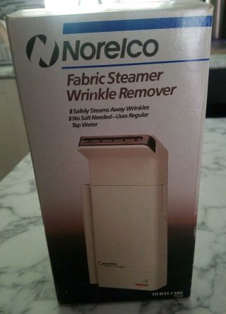 Vintage Norelco Travel Care Fabric Steamer Wrinkle Remover Dual Voltage 120 /240