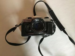 Fuji Fujica St 605 35mm Slr Film Camera With Case Vintage
