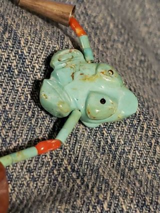 Vintage native american frog fetish bracelet 6