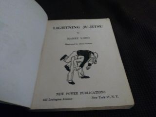 Lightning Ju - Jitsu Harry Lord 1943 Vintage Martial Arts Book WWII Era 3