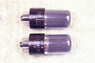 Two,  Rca,  Vt - 231,  6sn7gt,  Wartime,  Smoked Glass,  Matching Pair 8,  6sn7gt