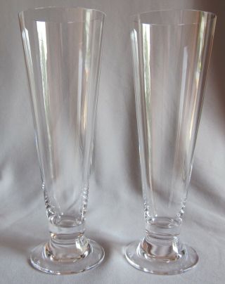 2 Beer Pilsner Glasses Waterford Crystal Marquis Vintage Pattern
