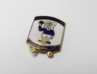 Birmingham City Fc - Vintage Large Enamel Supporters Club Badge - Reeves.
