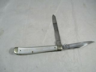 Old Vtg Sabre 17 Two Blade Folding Pocket Knife Made In Japan 3 " Blades
