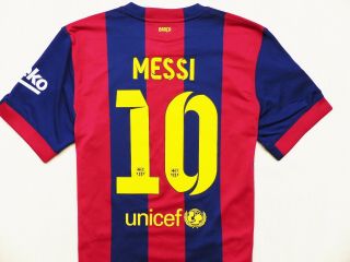 Vintage Shirt Nike Fc Barcelona 10 Messi Home 2014 - 15 Jersey Size: L (large)