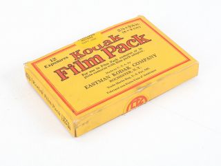 Kodak Empty Box For 2 - 1/4 X 3 - 1/4 Film Pack,  Expired Sep 1930/cks/198632