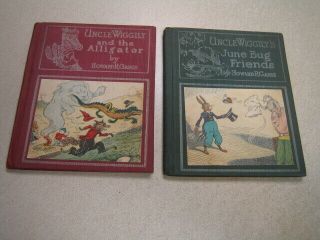 2 Uncle Wiggly’s The Alligator & The June Bug Friends By Howard R Garis 1929