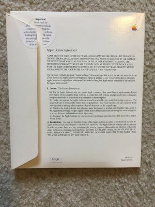 Apple Macintosh SE/30 Software bundle - Open Me First Start Guide 4
