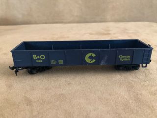 Vintage Model Power 9099 Chessie Cat Blue Gondola Model Railroad Ho Train Car
