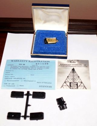 Vintage Stanton 600 Ee Phono Cartridge With Case Turntable Needle