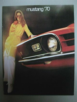 Vintage 1970 Mustang Dealer Brochure