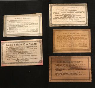 Vintage California Hunting License - 5 Total,  All 2