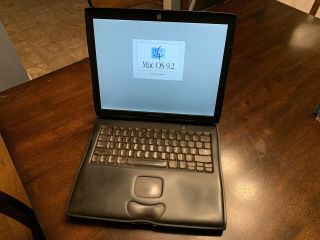 Powerbook G3 Lombard 333Mhz 64gb Samsung SSD Charger.  OS 9.  2.  2 6