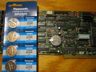 AST SixPakPlus 384KB RAM Card for IBM PC XT 5150 5160 8 - bit ISA Drivers RTC 4