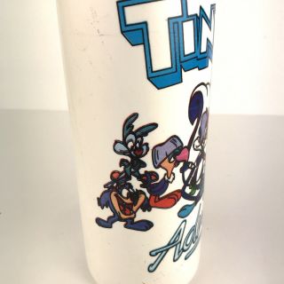 Vintage 90s Tiny Toon Adventures Plastic Water Bottle W/ Straw Warner Bros Inc 4