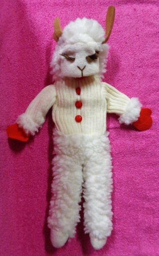 Vintage Shari Lewis Lamb Chop Hand Puppet Plush 18 " 1993