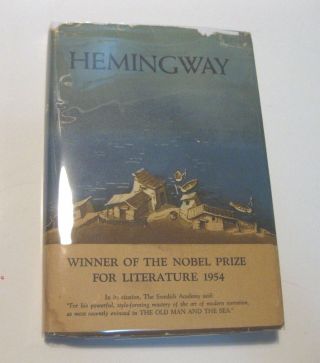 Old Man And The Sea - Ernest Hemingway - Hcdj 1st/early 1963 - $3.  00 - Nobel Band