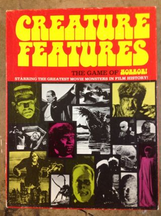 Khs - Creature Features: The Game Of Horror (vintage 1975 Board Game)