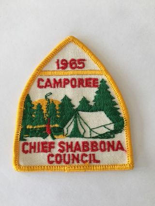 Vintage Bsa 1965 Camporee Chief Shabbona Council Boy Scouts