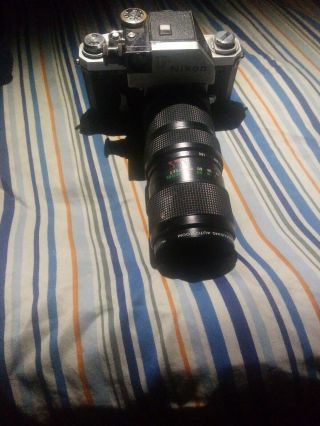 Nikon F And Nikkor - S 50mm 1.  4 Lens.