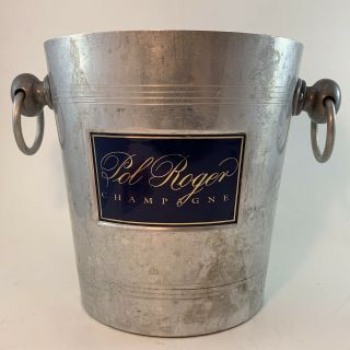 Vintage Pol Roger Champagne Ice Bucket Cooler Wine Bar France Cafe Wedding Party