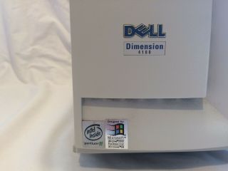 Vintage Dell Dimension 4100 Windows 2000 Pentium III 866MHz 128MB ram NO HDD 3