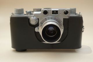 Mr Brizzles Black Leather Vintage Style Case To Fit Leica Iiif/iiic/iiia Camera