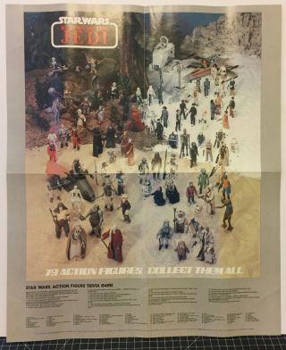 Vintage Star Wars Is Forever Kenner Poster 2 - Sided Figures 1984