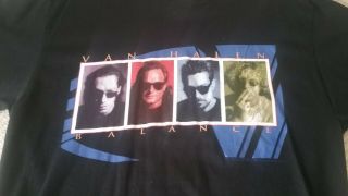 Vintage Van Halen Balance Tour 1995 - 1996 Black T - Shirt - Large -