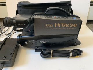 Vintage Camcorder Camera 8300A Hitachi Video VHS x32 Digital Zoom,  D.  S.  P.  III 2