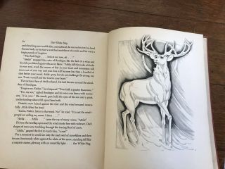 Vintage children’s book The White Stag by Kate Seredy 1938 2nd Printing FC - GC 5