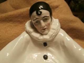 Vintage art Deco Sigma Pierrot 1920 ' s Porcelain jewelry/soap dish.  PERFECT 3