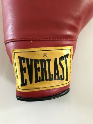 Vintage Everlast Boxing Glove 14 Oz.  Left Only One Red Small 2